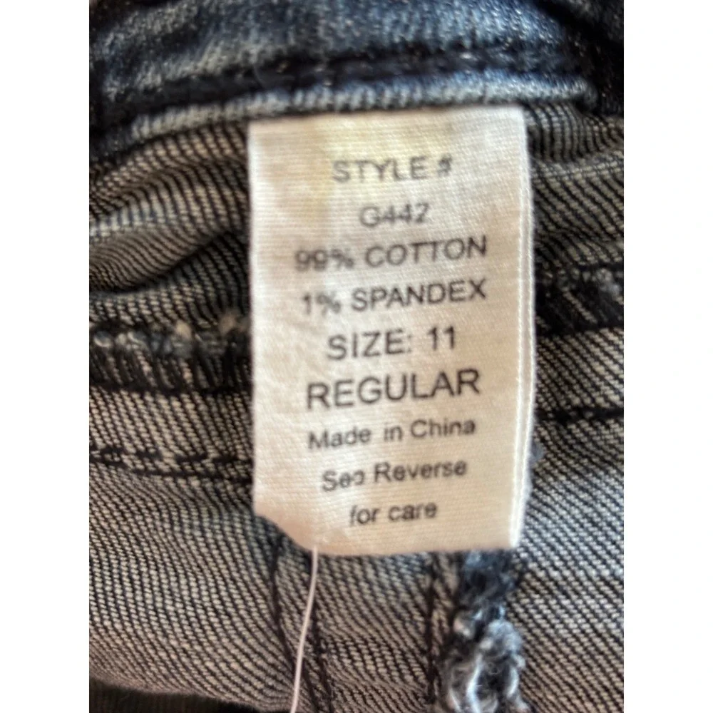 Blue Asphalt Womens Flare Jeans Medium Wash Low Rise Size 11 Style G442 - Picture 6 of 7